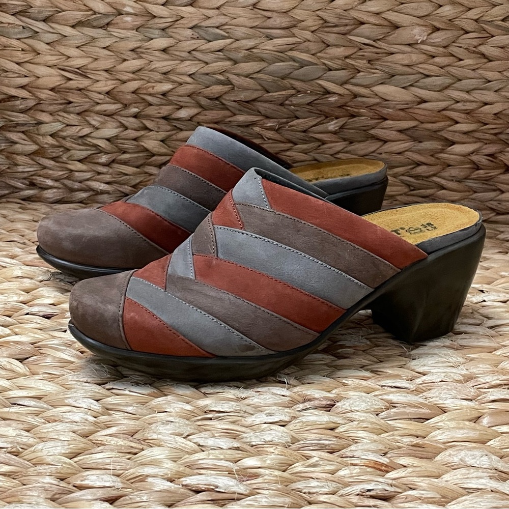 NAOT Multi‎ Colored Chunky Heels